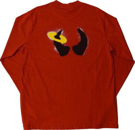 Red Paint Splatter Long Sleeve