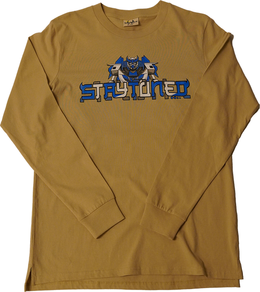 Tan Blue Robot Long sleeve