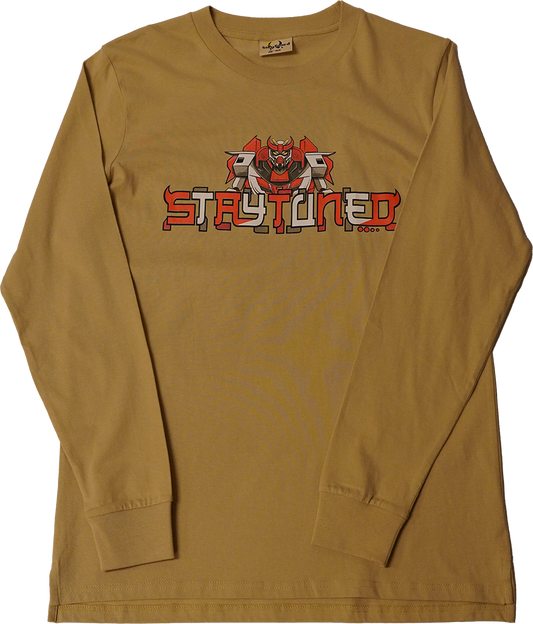 Tan Red Robot Long sleeve
